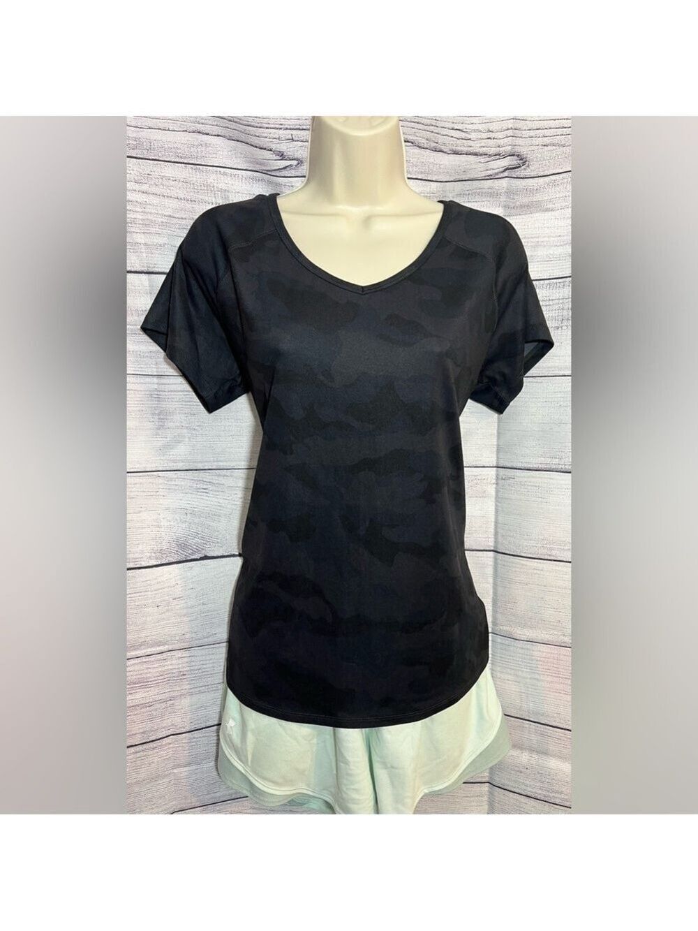 RBX Women’s Prime Everyday Short Sleeve Tee in Black Camo
